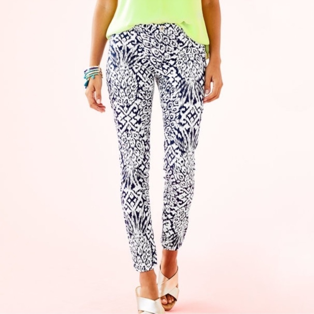 Lilly Pulitzer Kelly Ankle Skinny Pant.size 14 - Picture 2 of 13